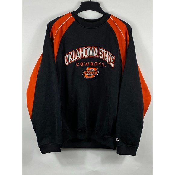 STARTER Other - Vintage Starter Oklahoma State Cowboys Pullover Sweatshirt Black/Orange L D163